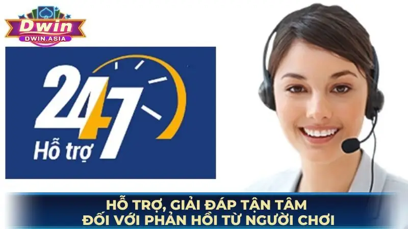 Hỗ trợ, giải đáp tận tâm đối với phản hồi từ người chơi