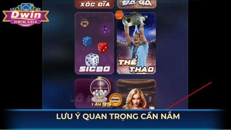 Lưu ý quan trọng cần nắm khi đăng nhập DWIN